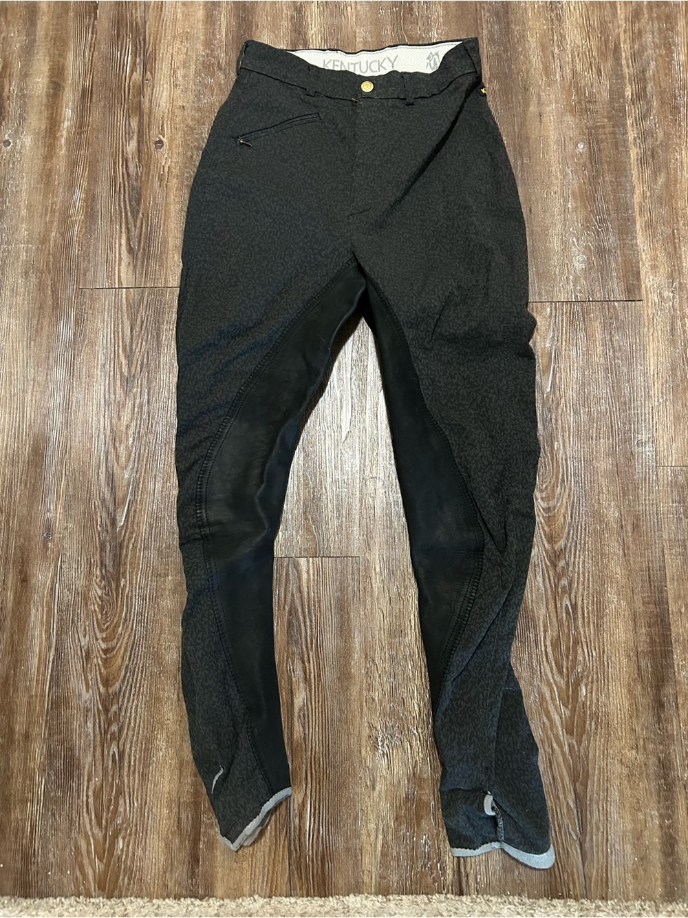 Kentucky Horse Riding Breeches Equestrian With Leather Full Seat size 26x28